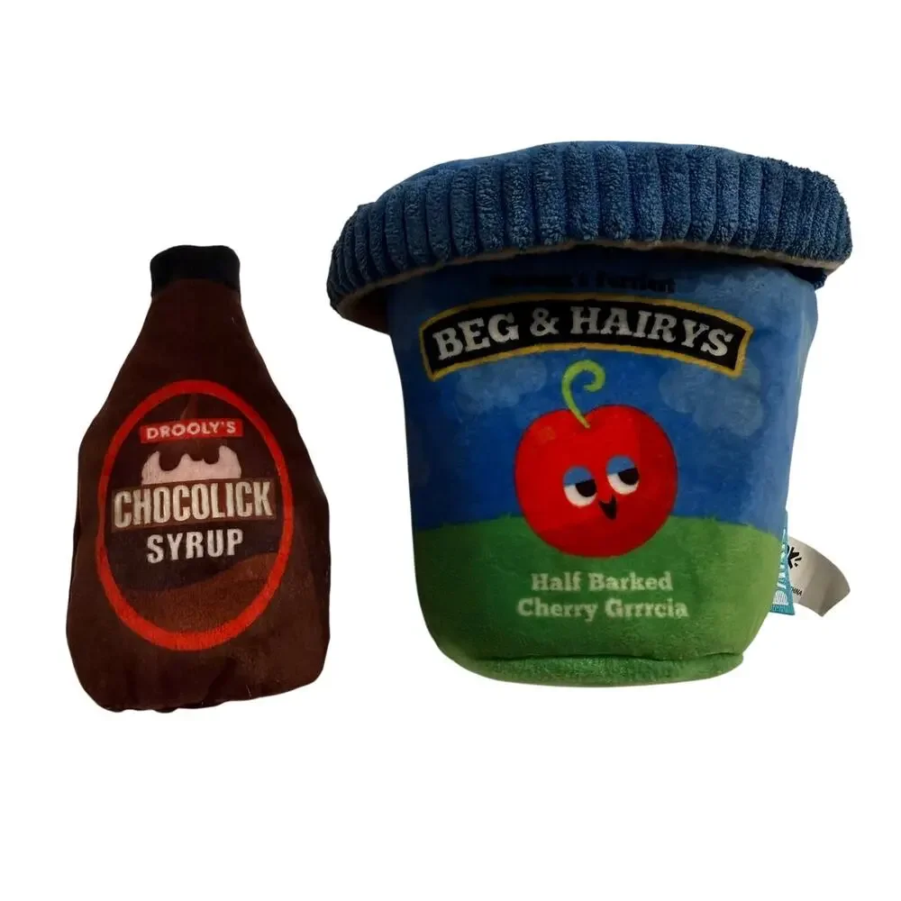 BARK Beg & Hairys Ice Cream Night Interactive Dog Toy